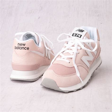 new balance 574 athletic shoe - stone pink